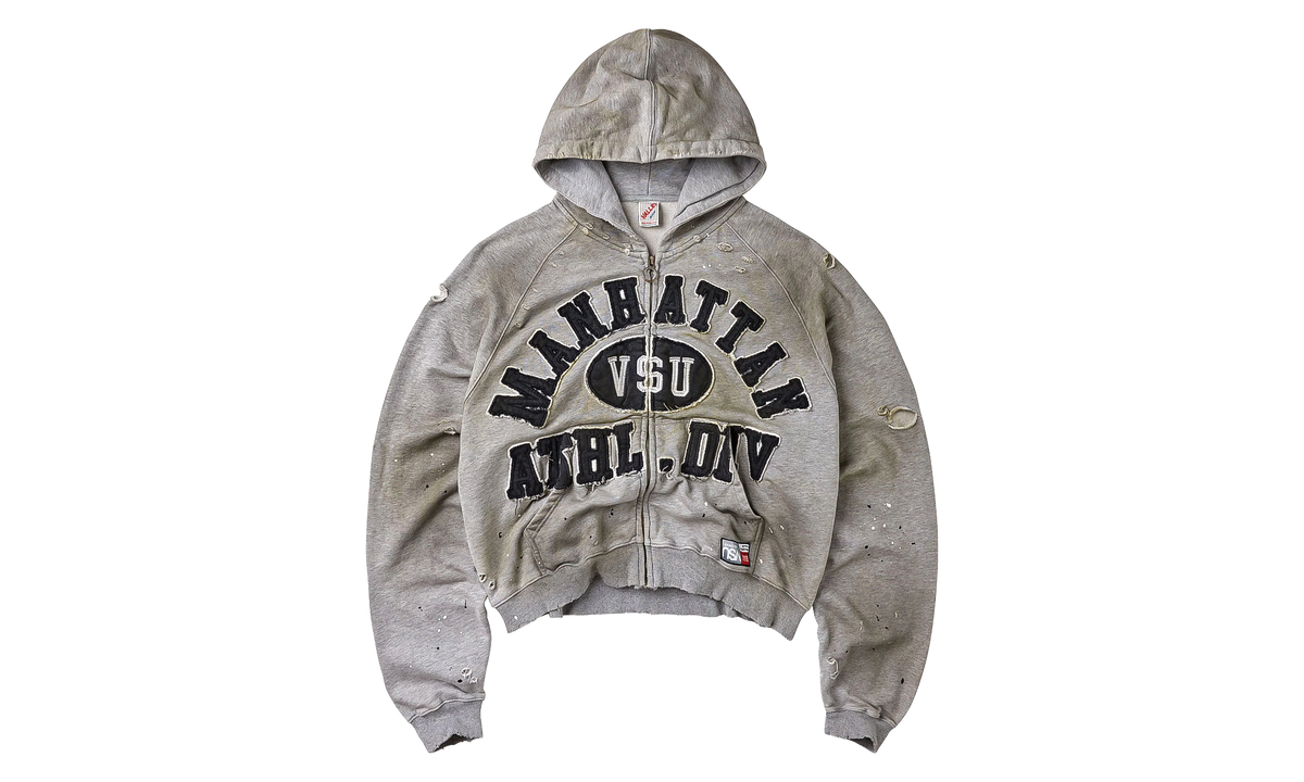 Manhattan Zip Up Hoodie "Dark Grey" VAL461