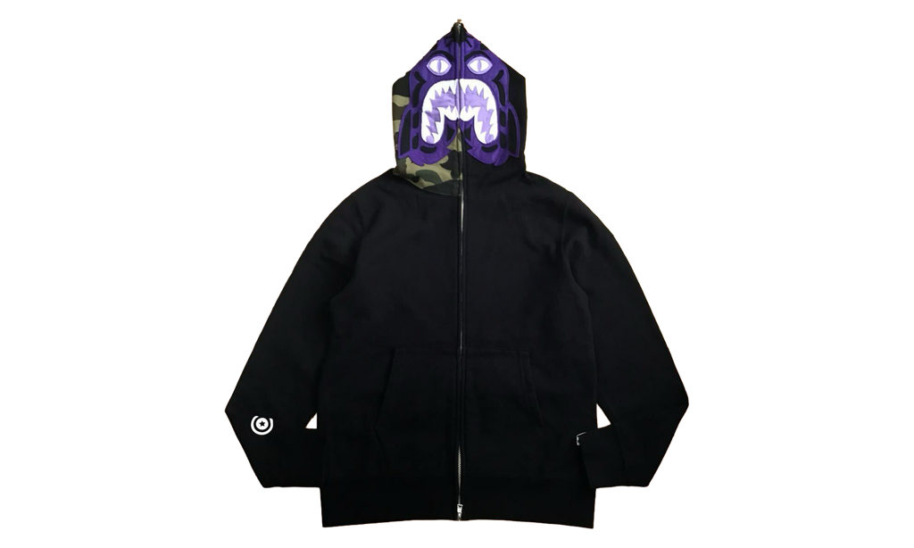 1St Camo Tiger Full Zip Hoodie (SS23) "Black" 1J30 115 016