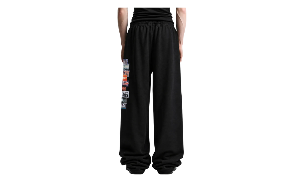 Bumper Stickers Baggy Sweatpants "Black" 871496TUVS81000