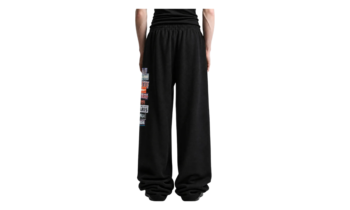Bumper Stickers Baggy Sweatpants "Black" 871496TUVS81000