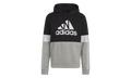 Essentials Fleece Colorblock Hoodie "Black / White / Medium Grey Heather" H14646