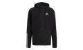 Essentials Polar Fleece Giant Logo Full-Zip Hoodie "Black / White" GV5297