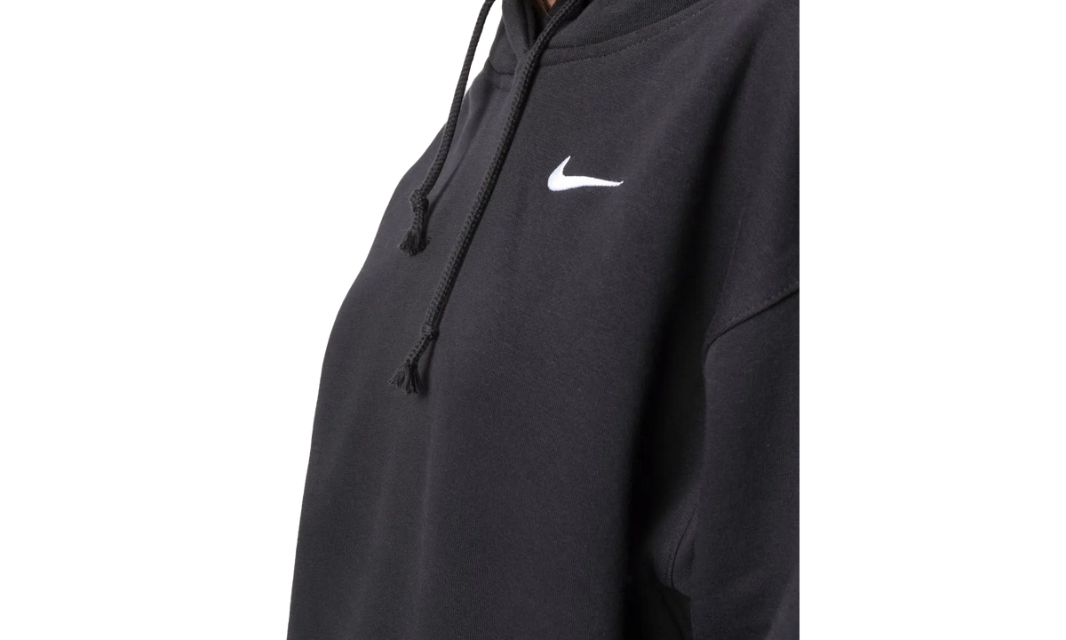 Sportswear Fleece Oversized Fit Hoodie WMNS "Black / White" CZ2590 010