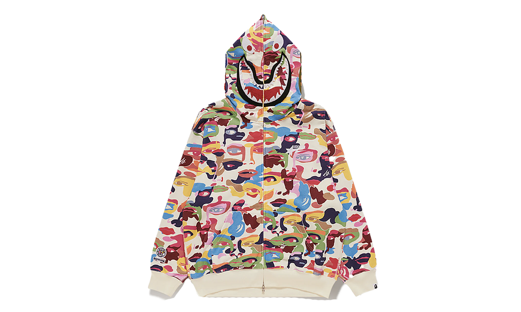 FULL ZIP HOODIE "KIDSUPER CAMO SHARK - MULTI" 1L23 115 909 Multi