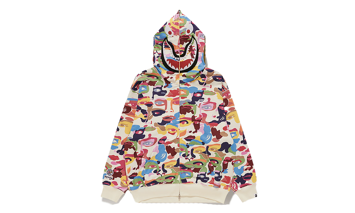 FULL ZIP HOODIE "KIDSUPER CAMO SHARK - MULTI" 1L23 115 909 Multi