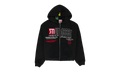 DOUBLE LAYERED HOODIE "MURD333R.FM - Black" GUT XHDS 0006