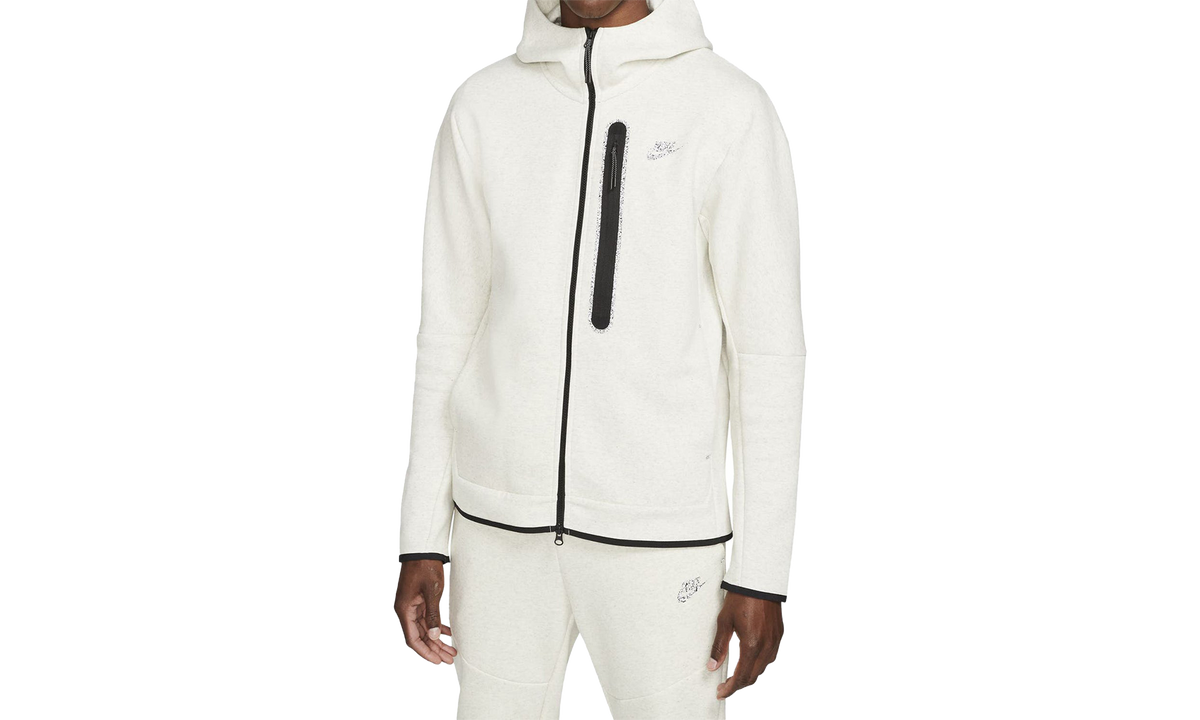 NSW Tech Fleece Full-Zip Hoodie "WHITE/HEATHER" DD4688 100