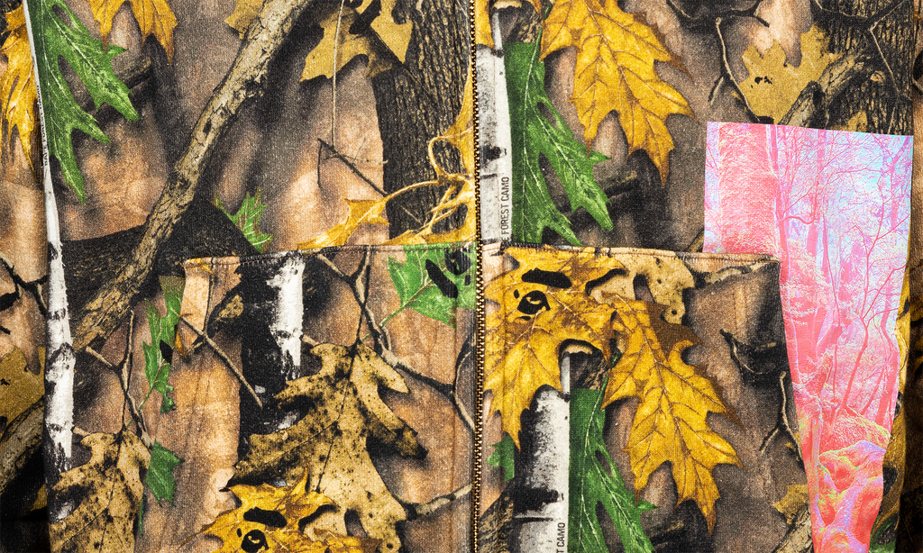 Forest Camo Wide Full Zip Hoodie "Forest Camo" OZX SW M115013 C