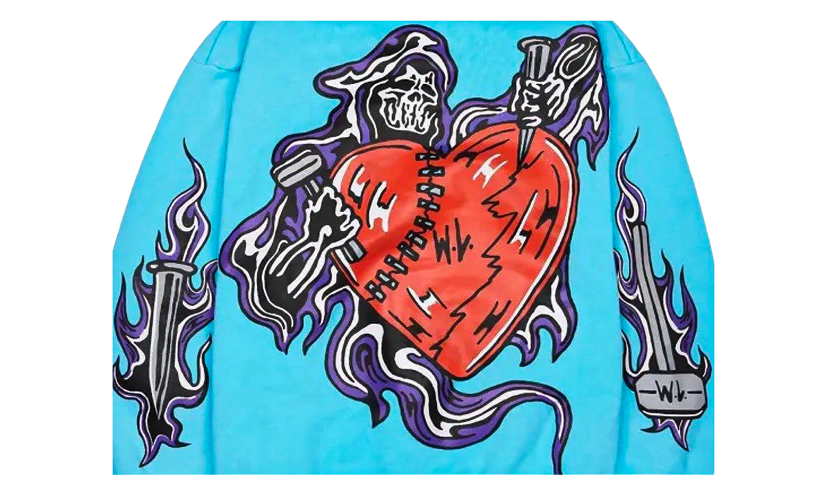 Broken Heart Reaper Hoodie "Baby Blue" WL098