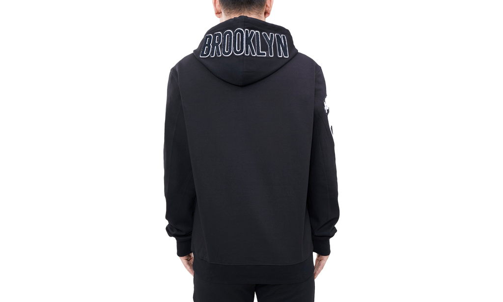 NBA Brooklyn Nets Logo Blended Hoodie "Black" BBN551536 BLK