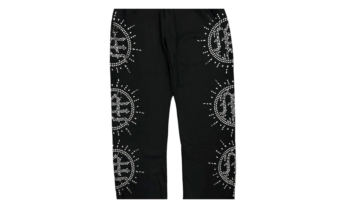 Eclipse Rhinestone Sweatpants "Black" MIXE043