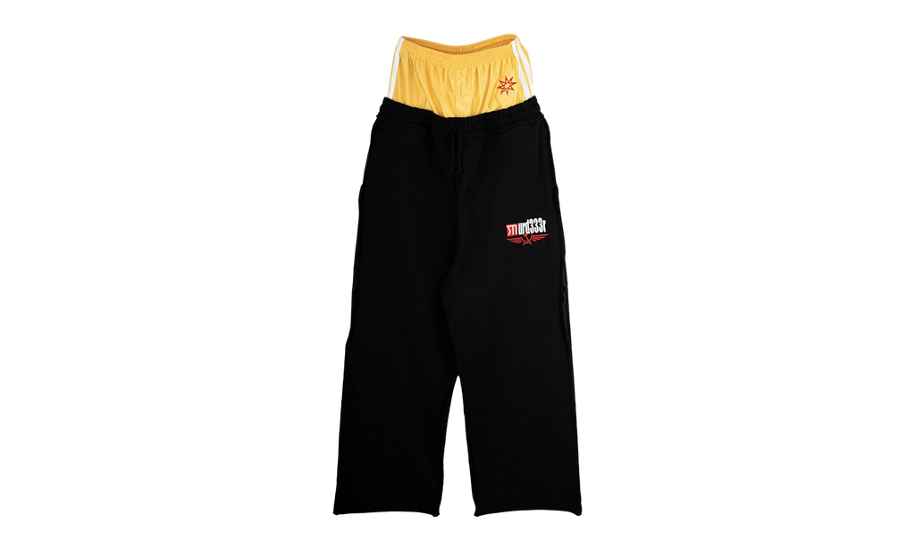 Greedy Unit Double Layer Sweatpants "Black" MRD005