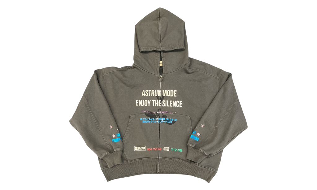 ASTRUM SILENCE ZIP HOODIE "VINTAGE BLACK" AST013