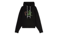 Cotton Palm Tree Hoodie "Black" PMBB058S22FLE0171055