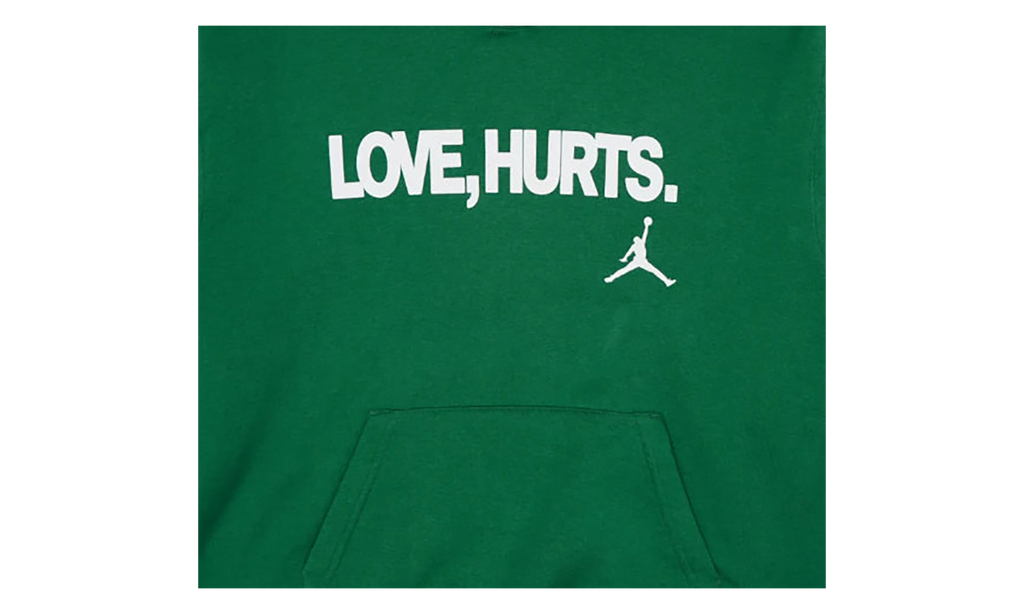 Jordan Fleece Love Hurts Hoodie Kelly "Jalen Hurts" IQ3758 366