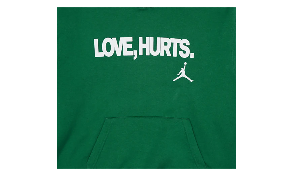 Jordan Fleece Love Hurts Hoodie Kelly "Jalen Hurts" IQ3758 366