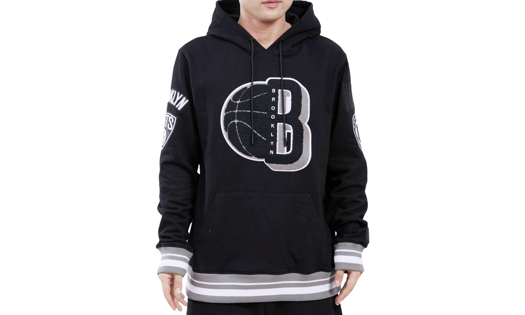 NBA Brooklyn Nets Mash Up Logo P/O Hoodie "Black" BBN554164 BLK