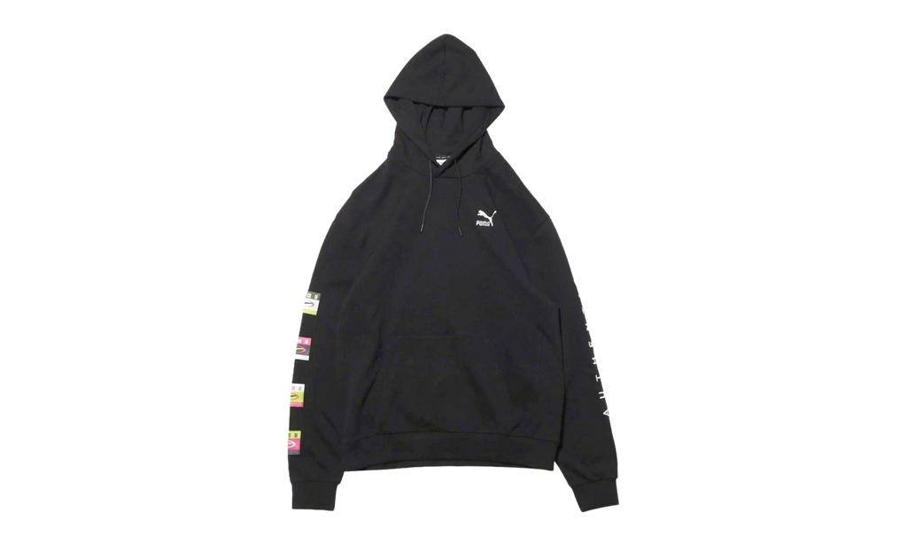 90s Retro Hoodie "Cotton Black" 578912 01