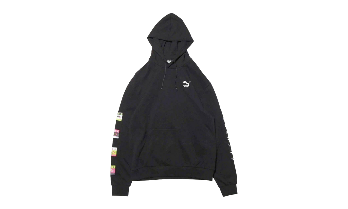 90s Retro Hoodie "Cotton Black" 578912 01