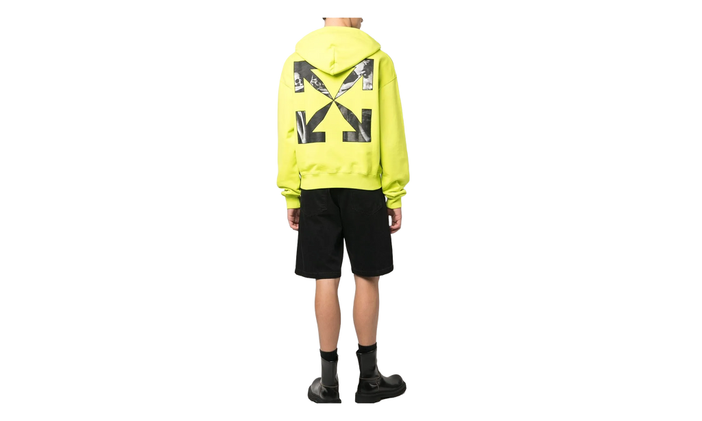 Caravaggio Arrow Over Lime Hoodie "Green" OMBB037S23FLE0015010