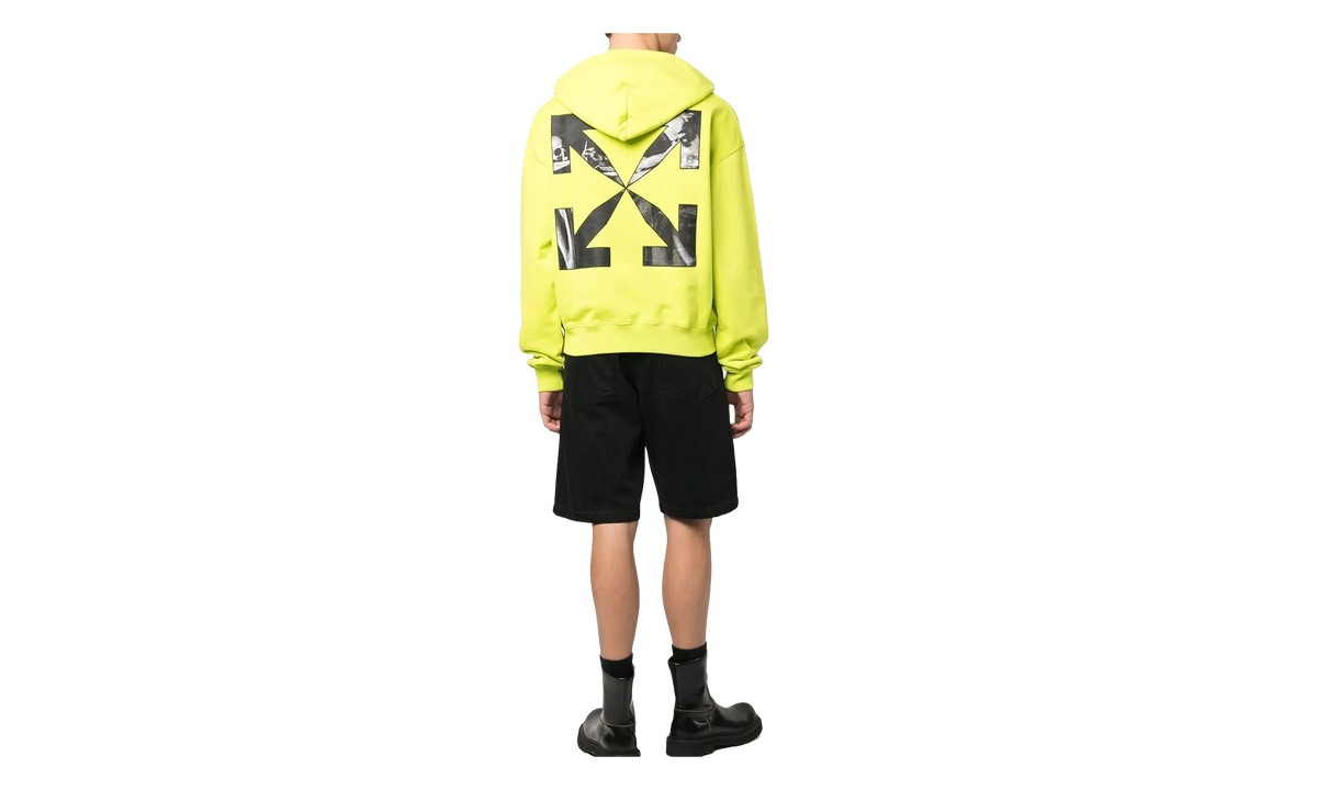 Caravaggio Arrow Over Lime Hoodie "Green" OMBB037S23FLE0015010