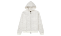Cashew Blossom Pearl Zipper Hoodie "White / Rhinestone" BC25FWHA02 WHT