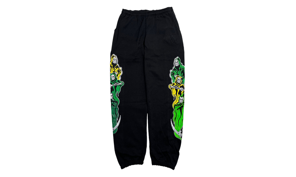 3 Reapers Sweatpants "Black / Green / Yellow" WL024