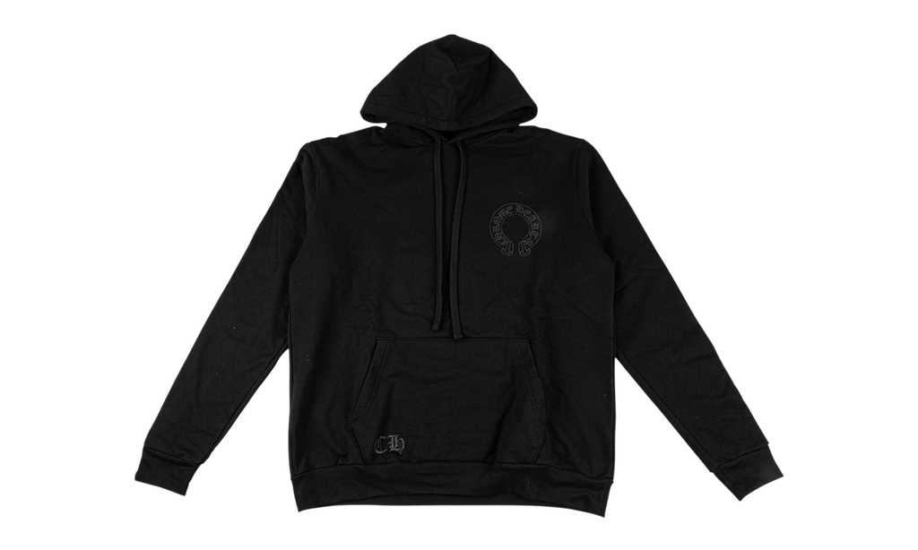 Pullover Horseshoe Floral Hoodie "Black/Black" CHRM1628