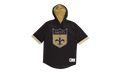 NFL Unbeaten Short Sleeve Mesh Hoodie "New Orleans Saints - Black" MSHSAJ19029 NOSBLCK