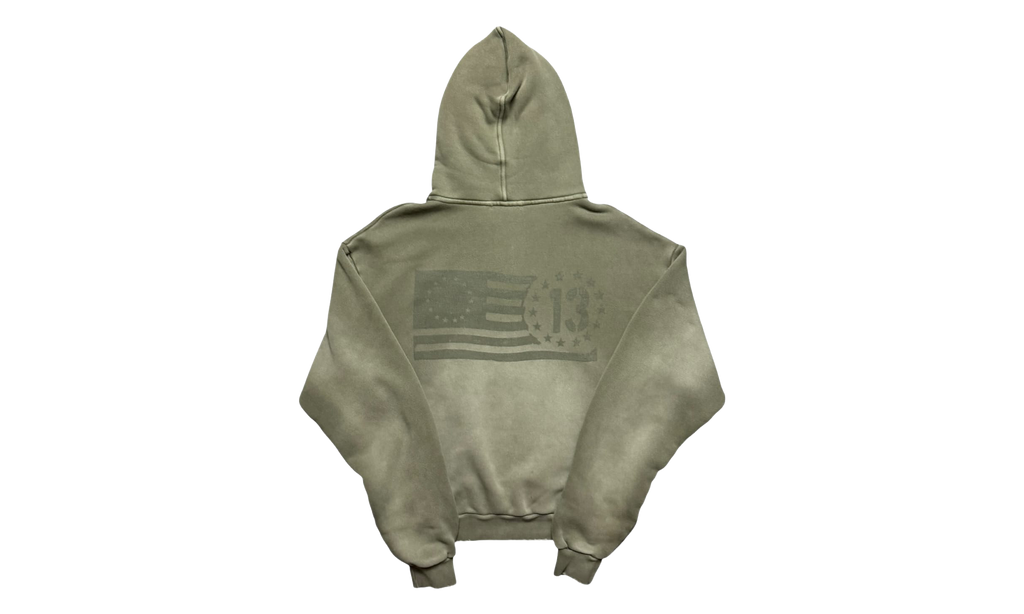 Faded Flag Hoodie "Olive" D4B4D3F8