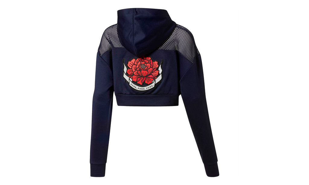 FLOURISH CROPPED HOODIE WMNS "Peacoat / Cerise" 579243 01