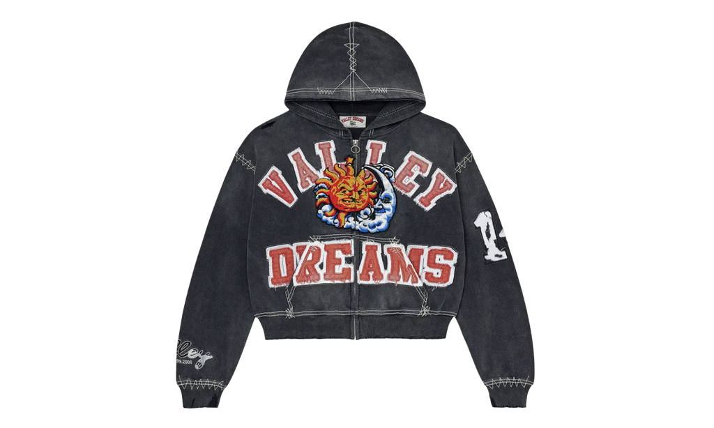 Sunny Zip Up Hoodie "BLACK" VAL43