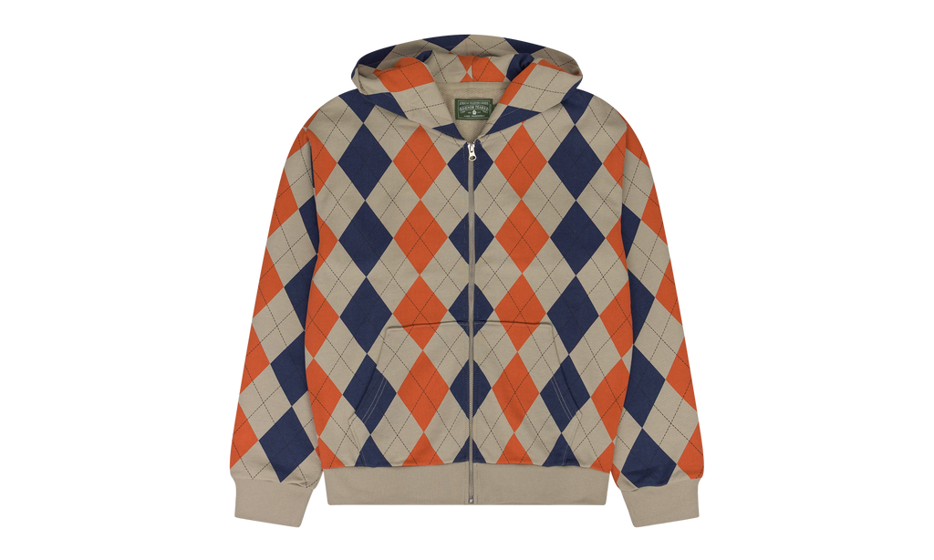 Intarsia Zip Hoodie "Beige" DT931