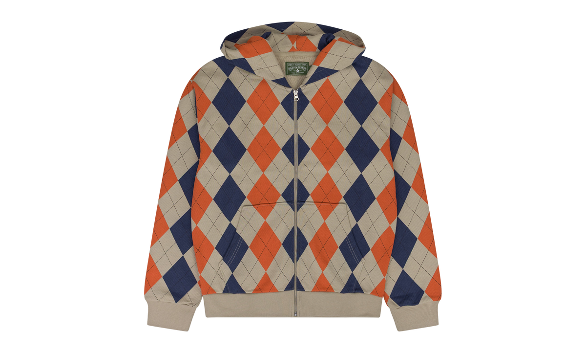 Intarsia Zip Hoodie "Beige" DT931