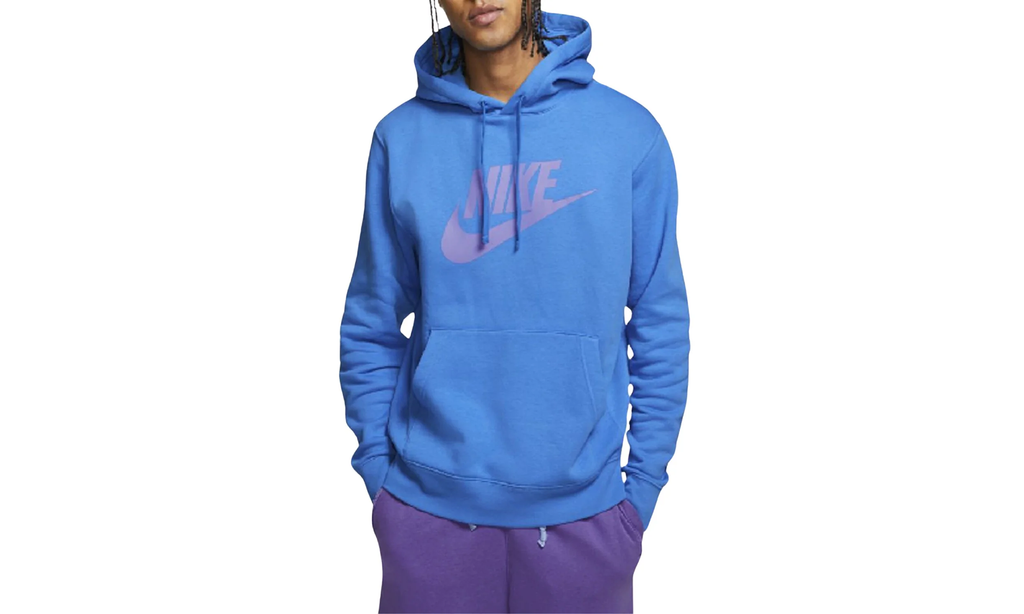 Sportswear Club Fleece Graphic Pullover Hoodie "BLUE / PURPLE" BV2973 435