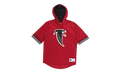 NFL Unbeaten Short Sleeve Mesh Hoodie "Atlanta Falcons - Scarlet" MSHSAJ19029 AFASCAR