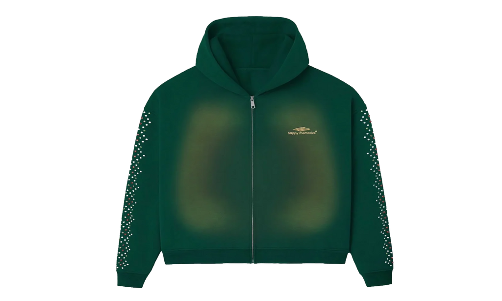 Crystal Zip-Up Hoodie "Green" HMDD004
