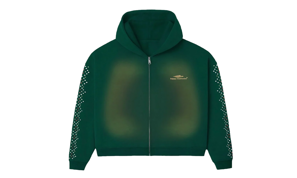 Crystal Zip-Up Hoodie "Green" HMDD004