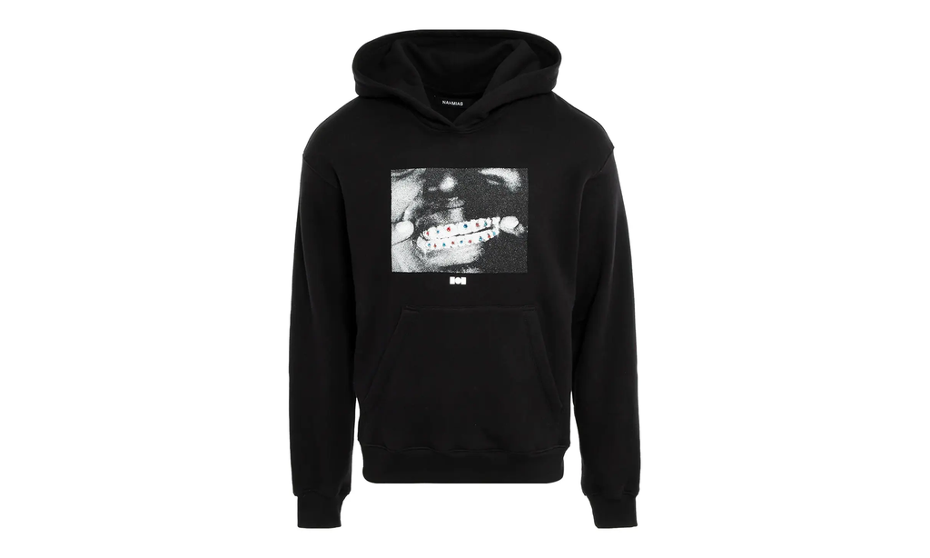 Crystal Grillz Hoodie "Kodak Black - Black" AW23 JSY2 H1G51CR1 001