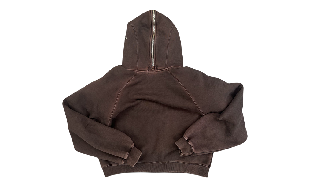 Bulk Shoulder Gladiator Zip-Up Hoodie "Rust Black" TC26SS0602