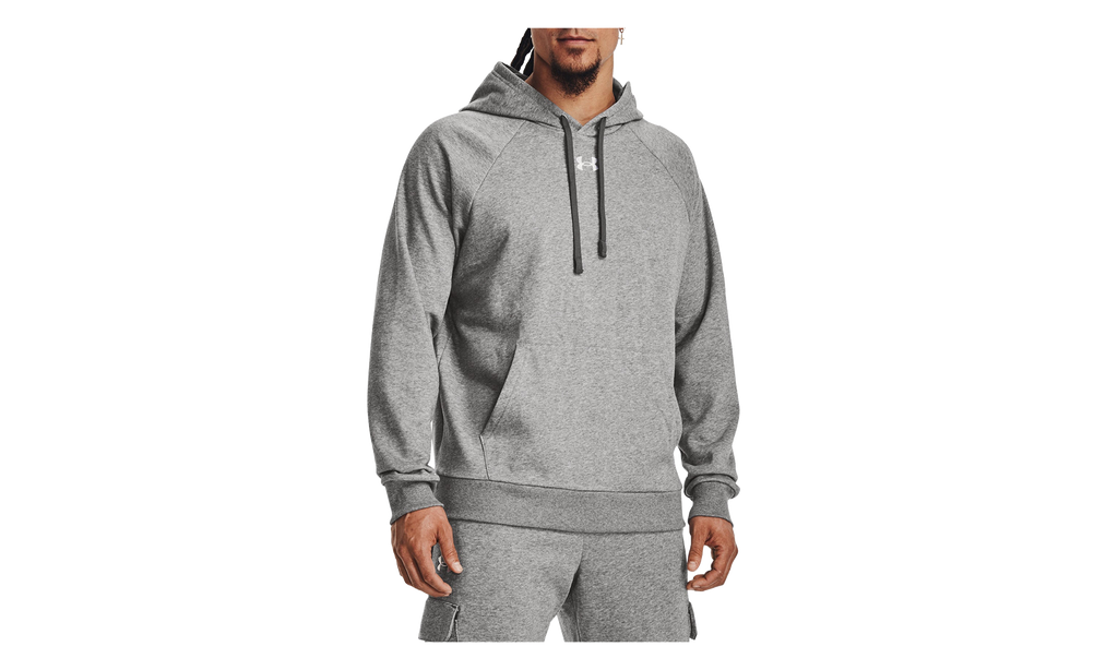 Rival Fleece Hoodie "Castlerock Light Heather / White" 1379757 025
