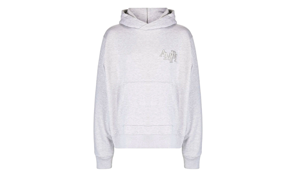 Staggered Logo Hoodie "Grey" AW23MJG029 032