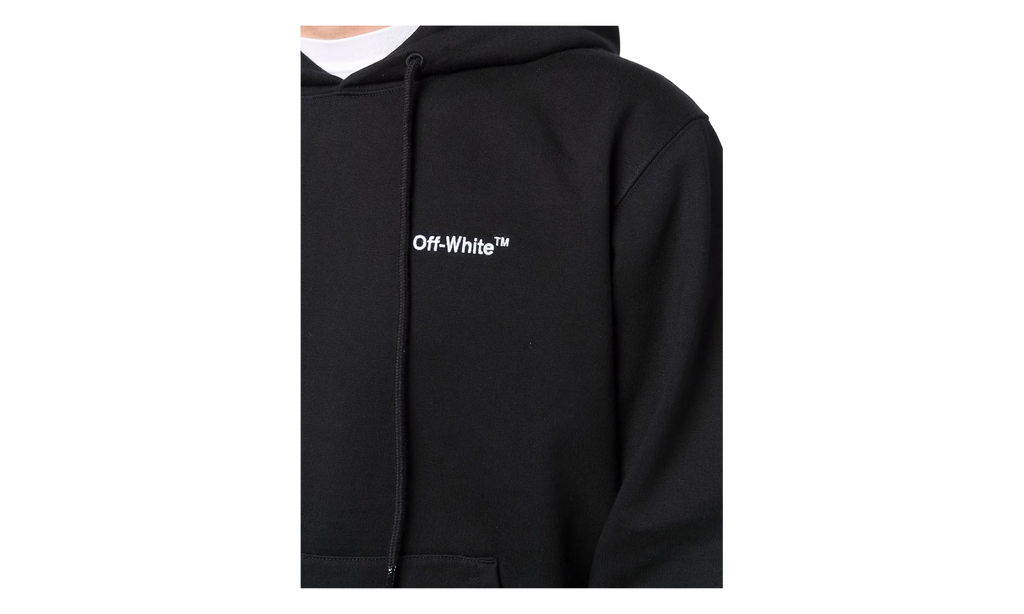 Helvetica Slim Hoodie "Black" OMBB097C99FLE0071001