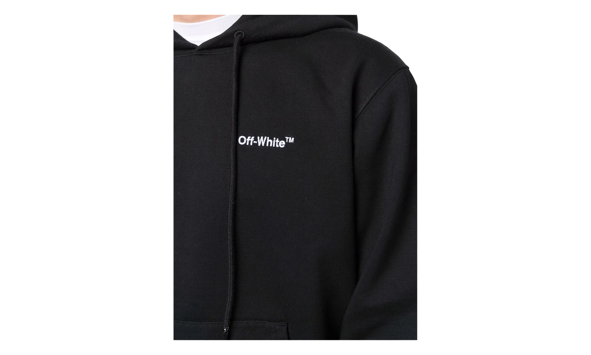 Helvetica Slim Hoodie "Black" OMBB097C99FLE0071001