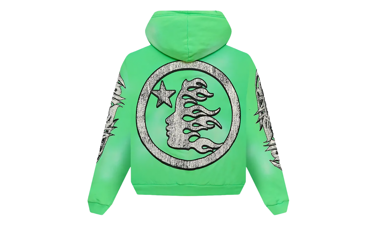 Graffiti Zip-Up Hoodie "Green" HSR318