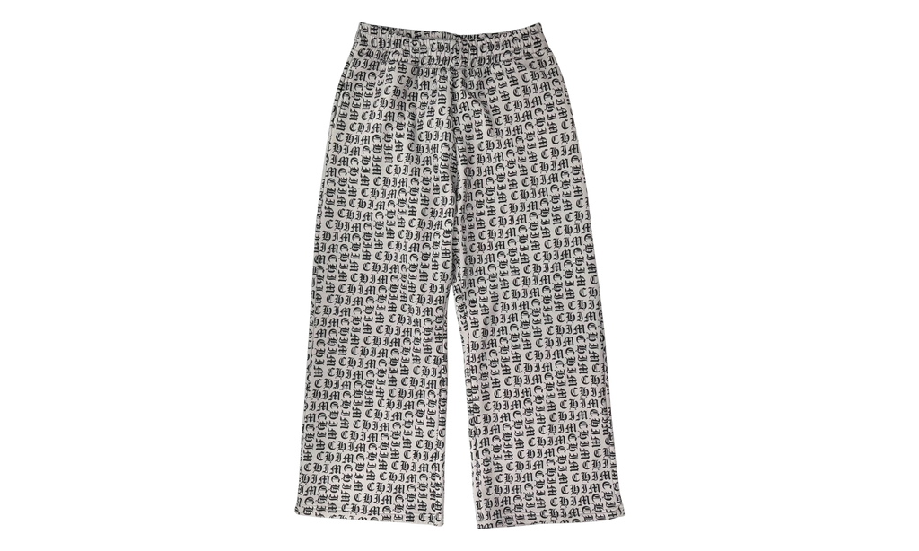 Old English Sweatpants "White / Black" HMDD099