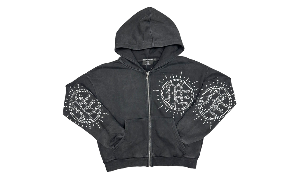 Eclipse Rhinestone Hoodie "Grey" MIXE029