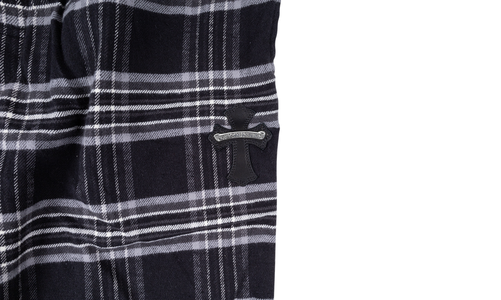 After School Harvester Plaid Sweatpants "Black" CHRM0681