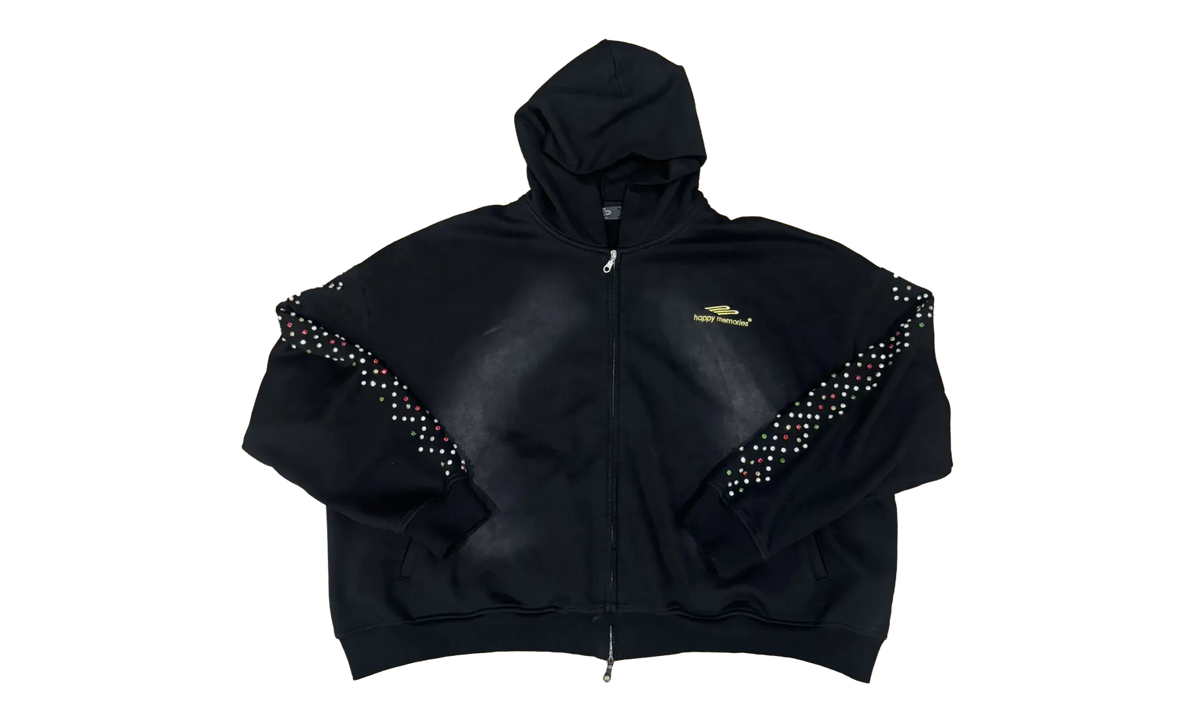 Crystal Zip-Up Hoodie "Black" HMDD025