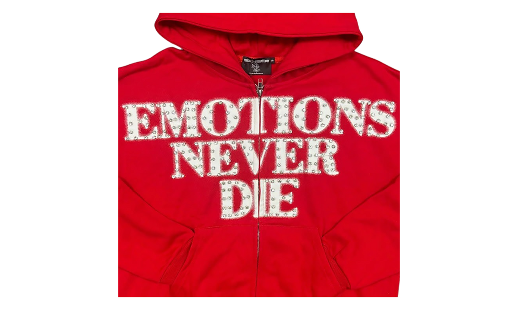 End Rhinestone Hoodie "Red" MIXE042